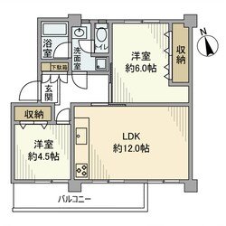 洋光台南第二団地６街区２０号棟の物件間取画像